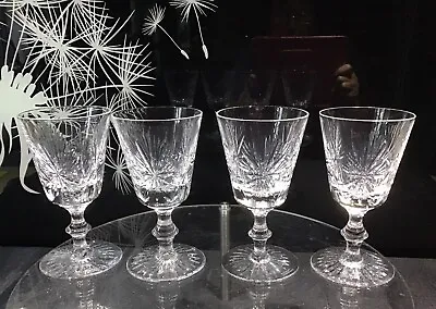 Buy Edinburgh Crystal “Star Of Edinburgh” Collection X 4 Sherry Glasses - Signed. • 38£