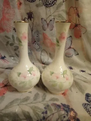 Buy Pair Of Vintage Wren Bone China Bud Vases 5 1/2 Inches Tall           67 • 8.15£