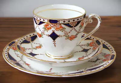 Buy Royal Grafton 4539 Trio 3 Piece Set Cup, Saucer And Plate C. 1950 Handpainted • 45£