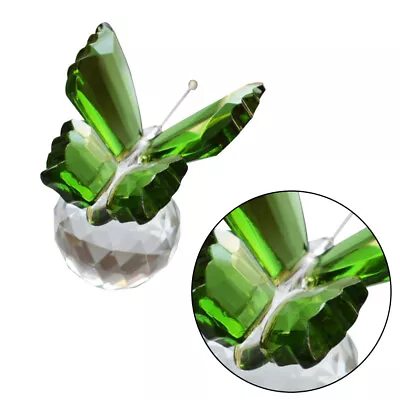 Buy  Crystal Butterfly Ornament Desktop Decorations Dining Table • 9.88£