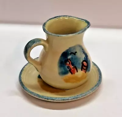 Buy Cute Little Jug And Plate  By Purbeck Pottery Poole England • 24.99£