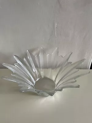 Buy Vintage Dartington Crystal Glass Etoile Star Burst Petal Bowl Frank Thrower • 18£