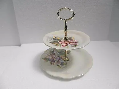 Buy Royal Winton, Grimwades ~ Beautiful Flower Lustreware  Two Tier Cake Stand • 12£