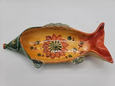 Buy Italica Ars Italy Fish Plate Trinket Dish Handpainted Art Pottery Vintage 11  • 33.20£