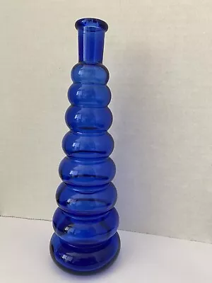 Buy Vintage Cobalt Blue Glass Bottle • 27.99£
