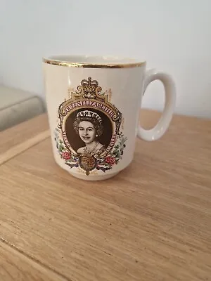 Buy Lord Nelson Pottery ER Silver Jubilee Mug Queen Elizabeth II • 6.50£