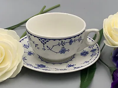 Buy Furnivals Denmark Blue - Vintage Blue & White Tea Cup And Saucer Shape (A). • 5.09£