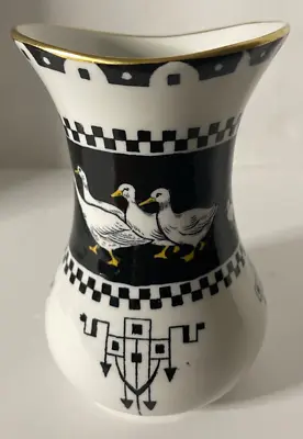 Buy Soho Pottery Solian Ware 5 ½  Vase Duck Pattern Cobridge England EUC Vintage • 17.79£