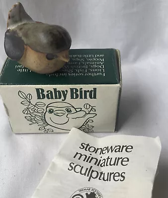 Buy Vintage Tremar Potteries Baby Robin Bird Figurine Handmade Pottery Cornwall Box • 15£