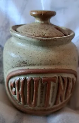 Buy Vintage Tremar Presingoll Pottery Cornwall  Pot Chutney Jar With Lid • 3£
