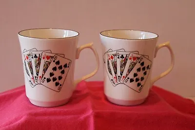 Buy Playing Cards Fine Bone China English Cups Mugs Jason Works Nanrich Pottery • 11.56£