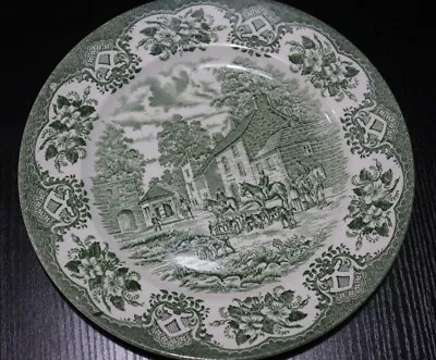 Buy Vintage English Ironstone Tableware Plate -  Green  England • 15.99£