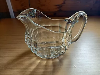 Buy Vintage Large Moulded Clear Glass Water Jug/ Pitcher - Jacobean? • 20£