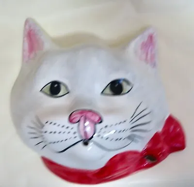 Buy Babbacombe Pottery.   String Dispenser  Cat     Dapple Grey Red Bow • 29.50£