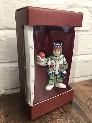 Buy Christmas Ornament Villeroy & Boch Scandinavian Children Boy With Apple Boxed • 40£