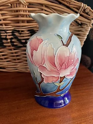 Buy Old Tupton Ware Hand Painted Tube Lined Magnolia 6” Vase Stunning • 15£