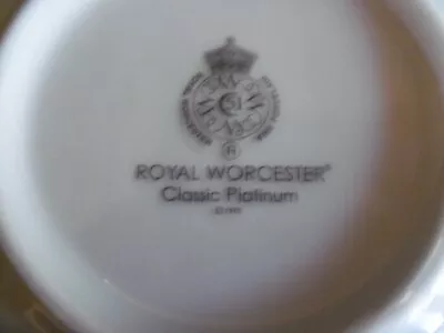 Buy Royal Worcester Classic Platinum Saucer • 4.50£