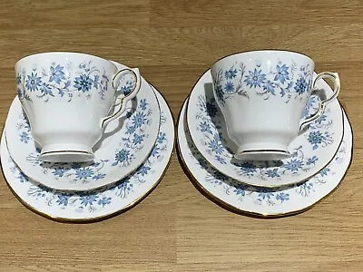 Buy 6 Pieces Of Tea Cup Sets (Trio) 1960s Colclough Bone China Braganza Pattern • 9.50£