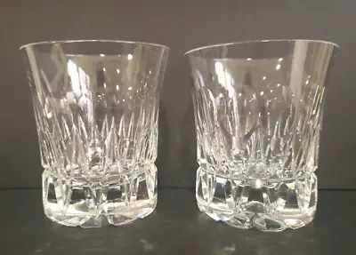Buy Set Of 2 Lead Crystal Whisky Brandy Tumbler Glasses 200ml Lens & Zig-zag Cut • 19.99£