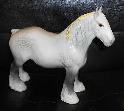 Buy Large Vintage Beswick Pottery Grey Shire Horse Figurine • 110£