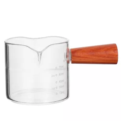 Buy  Glass Cup Milk Jug For Coffee Machine Transparent Measuring Cups • 10.35£