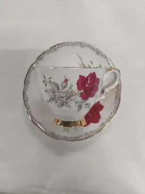 Buy Royal Stafford  Roses To Remember  Bone China Teacup And Saucer Pristine Conditi • 12.99£