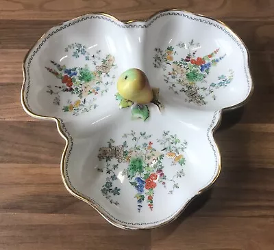 Buy Rare Tuscan Plant Floral With Pear Design 9.25in Floral Entree Dish Hand Painted • 25£