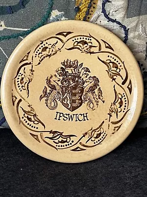 Buy Vintage Honiton Studio Pottery Thick Trivet Stand Ipswich Crest Rare Collectors  • 14.99£