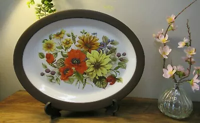 Buy Vintage Hornsea Lancaster Vitramic Floral Large Serving Platter Meat Plate 35cms • 15£