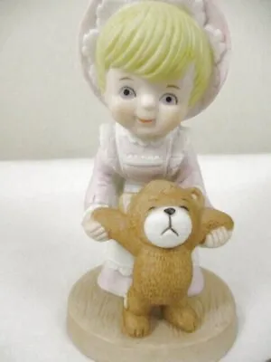 Buy 1983 Cherished Memories Blond Prairie Girl Walking Teddy Bear Figurine Steve Smo • 10.43£