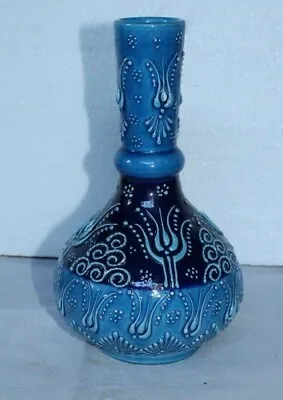 Buy Bitossi Type Italian Blue Pottery Vase Retro Style • 44£