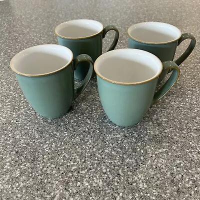 Buy Denby Regency Green Tea / Coffee Mugs X4 Good Condition • 1.20£