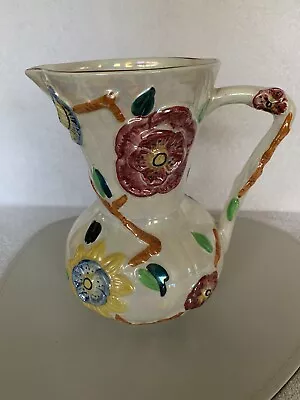 Buy Arthur Wood Pottery Lustre Glazed Floral Jug/vase  Vintage • 9£