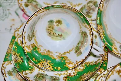 Buy Antique Tea Set Coalport Style Lawley's Regent Street Bone China Cup Plate Jug • 85£