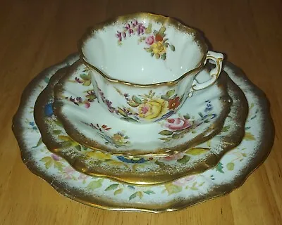 Buy Hammersley Dresden Sprays Queen Anne Cup Saucers & Plate Marriage Various Stamps • 30£