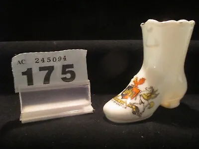 Buy CORONA WARE Crested China LADIES BOOT With EXETER Crest  (OB175) AF • 2.50£