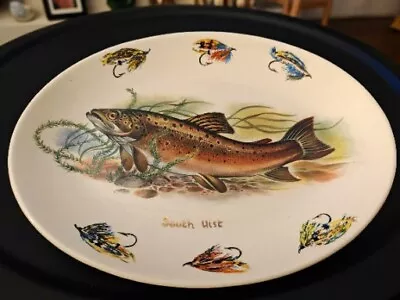 Buy West Highland Pottery Vintage Trout And Fly Serving  Platter South Uist  • 20£