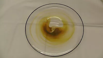 Buy John Ditchfield Glasform Smoky Swirl Plate, Bowl Unique Collection Glass Signed • 250£
