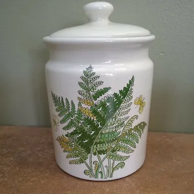 Buy Vintage, Taunton Vale Staffordshire Pottery Ceramic Storage Jar 'Ferns' Pattern • 5.95£