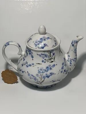 Buy Kent Pottery 1887 Tea Pot Blue Floral Ashley Grace Collection NWT • 34.74£
