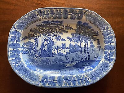 Buy Davenport Pearlware Pottery Meat Platter Ashet Bisham Abbey Pattern C 1825 . • 78£