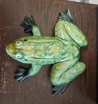 Buy Antique French Tin Glaze Faience Pottery Model Of A Bull Frog • 496£
