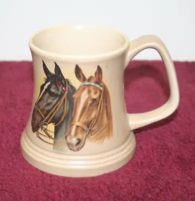 Buy Vintage Purbeck Ceramics, Swanage ~Horse Design Tankard / Mug (SC19) • 5.95£