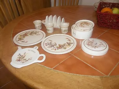 Buy Collection Of  M&s Harvest 3 Egg Cups 6 Coasters 2 Tea Pot Stands Toast Rack • 8£