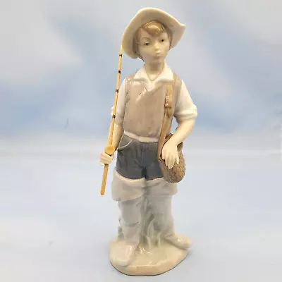 Buy Lladro Figurine Boy Going Fishing With Rod 4809 Spanish Porcelain Vintage • 25.99£