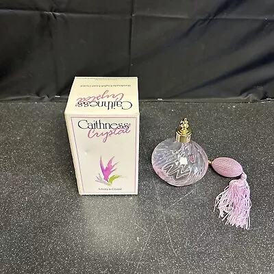 Buy Caithness Crystal Pink Glass Large Spray Perfume Bottle • 14.99£