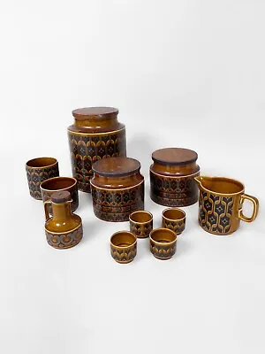 Buy Hornsea 1977 Heirloom Brown Tea & Coffee Serving Pottery Set, Collectable, Jugs • 50£