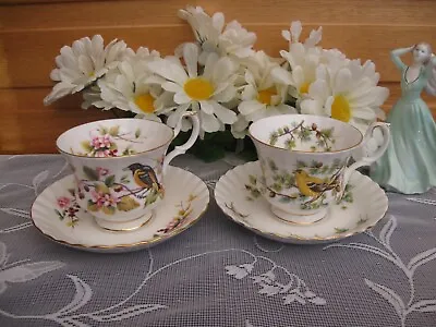 Buy Royal Albert Woodland Series Birds 2 Cup/Saucer Sets-Goldfinch & Oriole Species • 16.30£