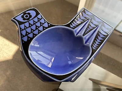 Buy Hornsea Pottery Blue BIRD Spoon Tray/Ornament By John Clappison 1960s • 90£