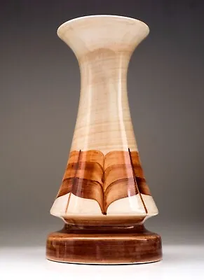Buy Jersey Studio Pottery Vintage Ceramic Segmented Vase, Unusual Hand Decorated • 15.02£